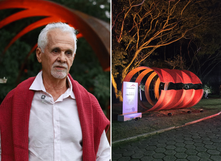 Parque Cultural Casa do Governador recebe nova escultura em aço