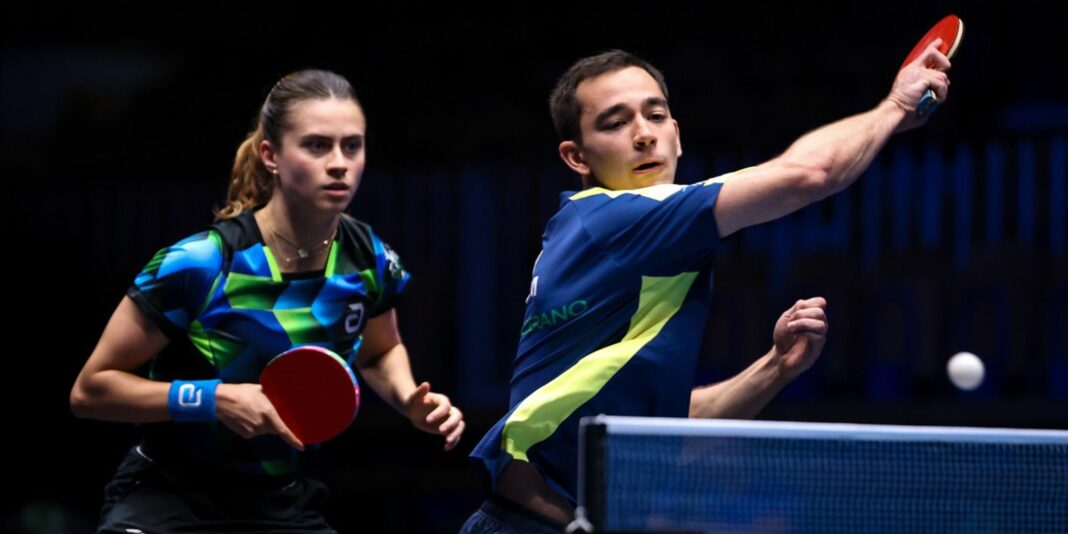 Hugo Calderano e Bruna Takahashi disputam final de torneio na Eslovênia