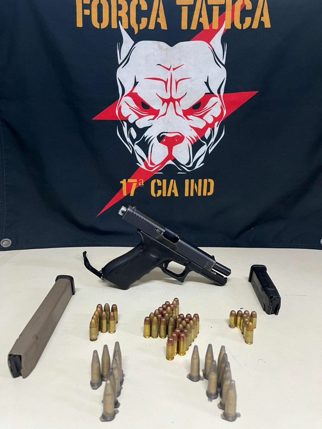 militares da força tática apreendem armas em vila velha