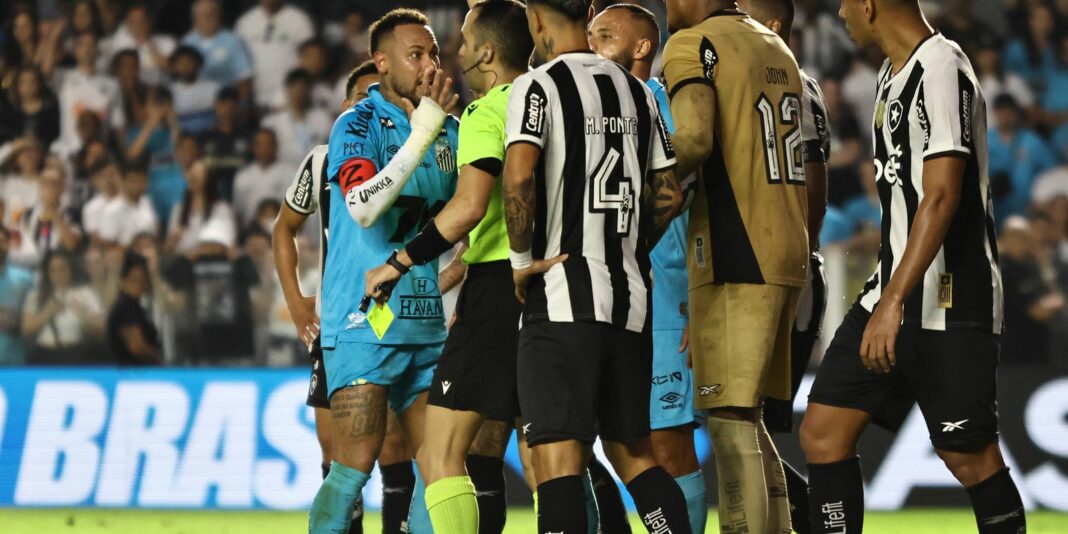Neymar é expulso e Santos é derrotado pelo Botafogo na Vila