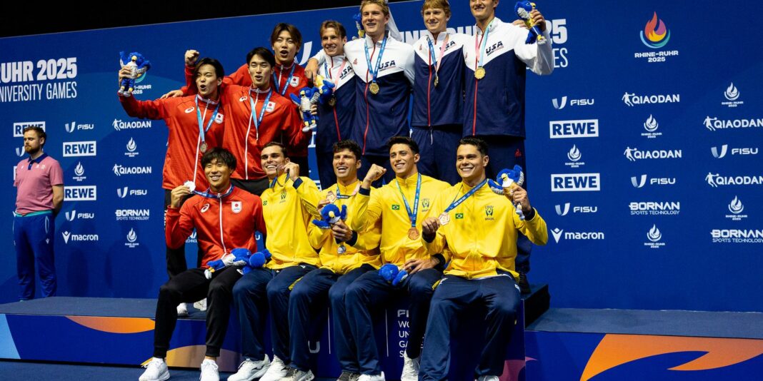 Brasil conquista medalha na natação nos Jogos Mundiais Universitários