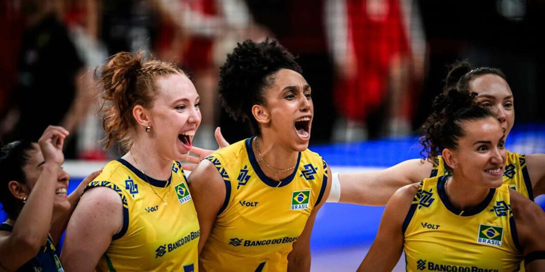 Brasil vence França por 3 a 2 na Liga das Nações de Vôlei