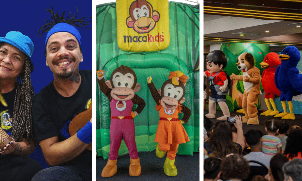 Festival transforma shopping de vila velha em parque infantil gratuito