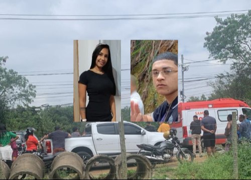 Casal de motocicleta é surpreendido e morto a tiros por criminosos enquanto passava por via movimentada no município de Cariacica