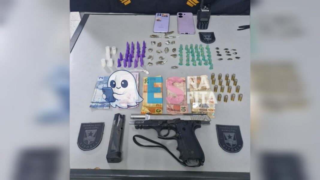 Dois adolescentes são apreendidos com arma e drogas pela Guarda de Vitória