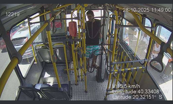 Reconhecimento facial detecta homem condenado dentro de ônibus em Vitória